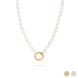 Monroe Freshwater Pearl Charm Holder Necklace