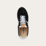 Naot Haven sneaker in Black and White Combo, top view