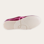 Naot Haven sneaker in Merlot Port Raspberry Combo, back view