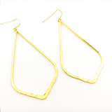 Aria Hammered Drop Earrings