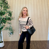 Margot Striped Fine Gauge Sweater