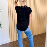 Essential Button-Front Blouse