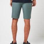 Travis Mathew Wanderlust Short 9In in Balsam Green, back view