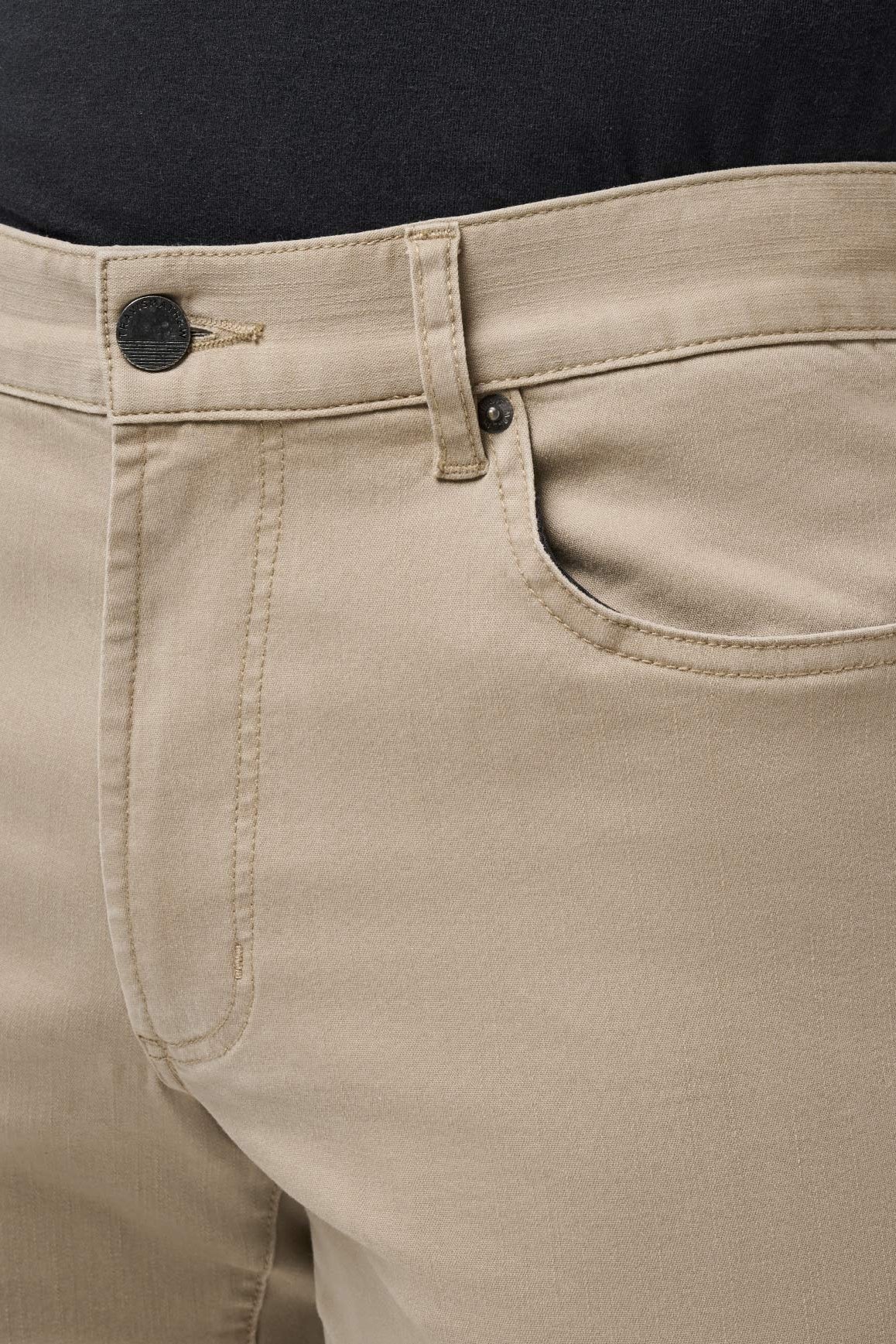 Travis Mathew Legacy Featherweight Jeans Island Fossil detail