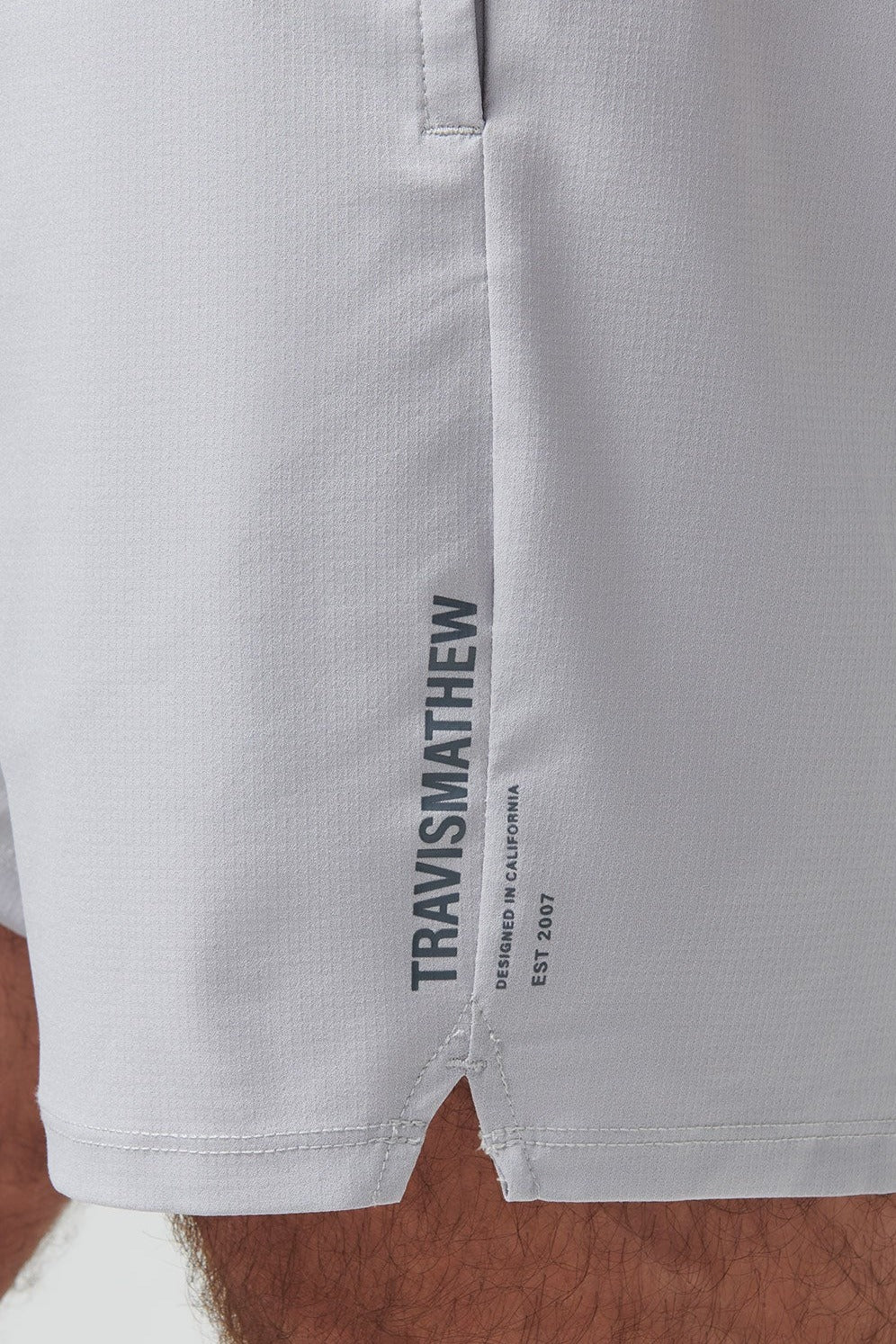 Travis Mathew Wanderlust E-Waist Short 7.5In in Micro Chip, lifestyle view