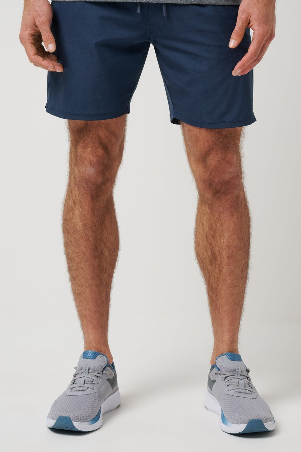 Travis Mathew Wanderlust E-Waist Short 7.5In in Mood Indigo, front view