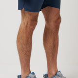 Travis Mathew Wanderlust E-Waist Short 7.5In in Mood Indigo, side view