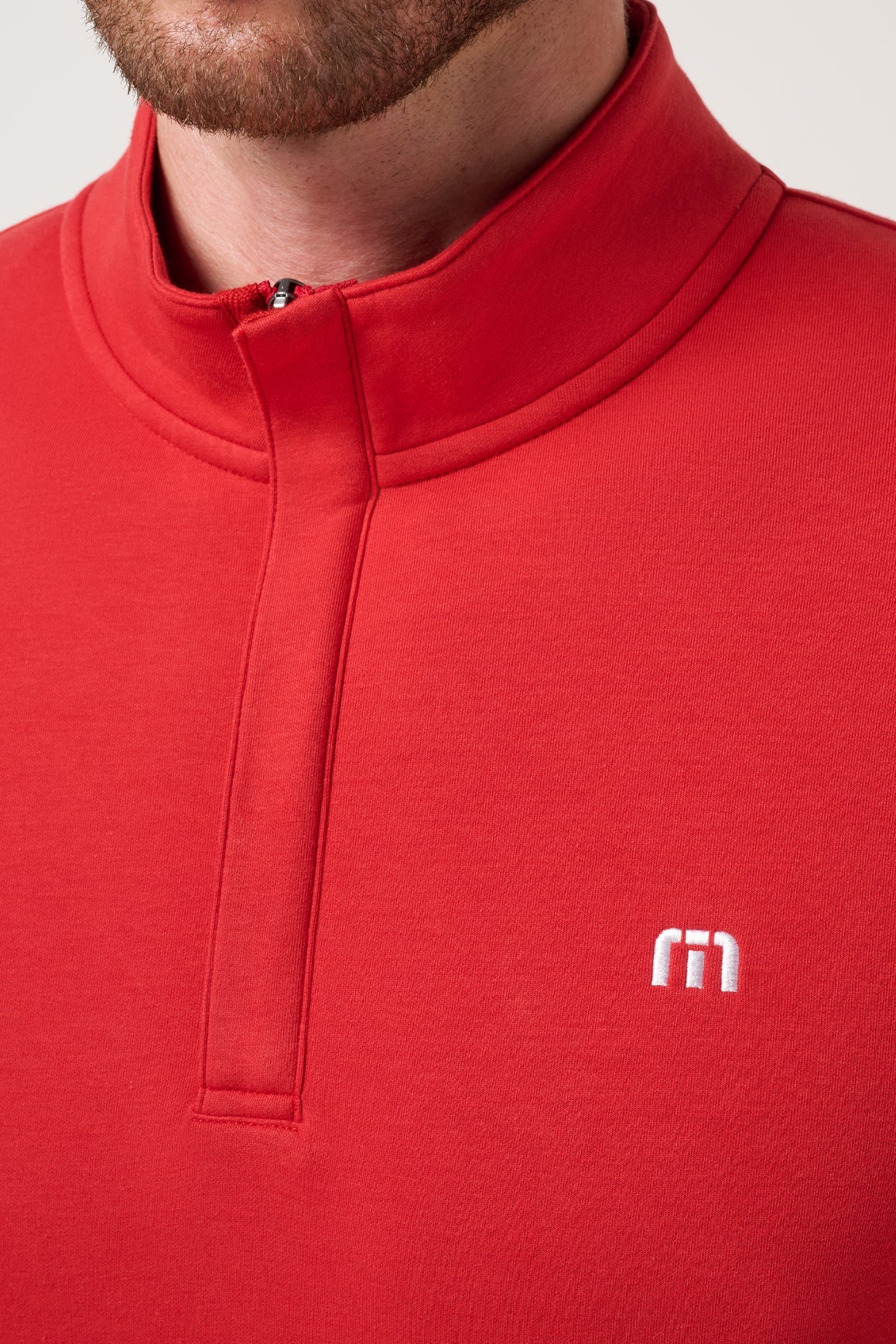 Cloud Quarter Zip 2.0 quarter zip placket detail