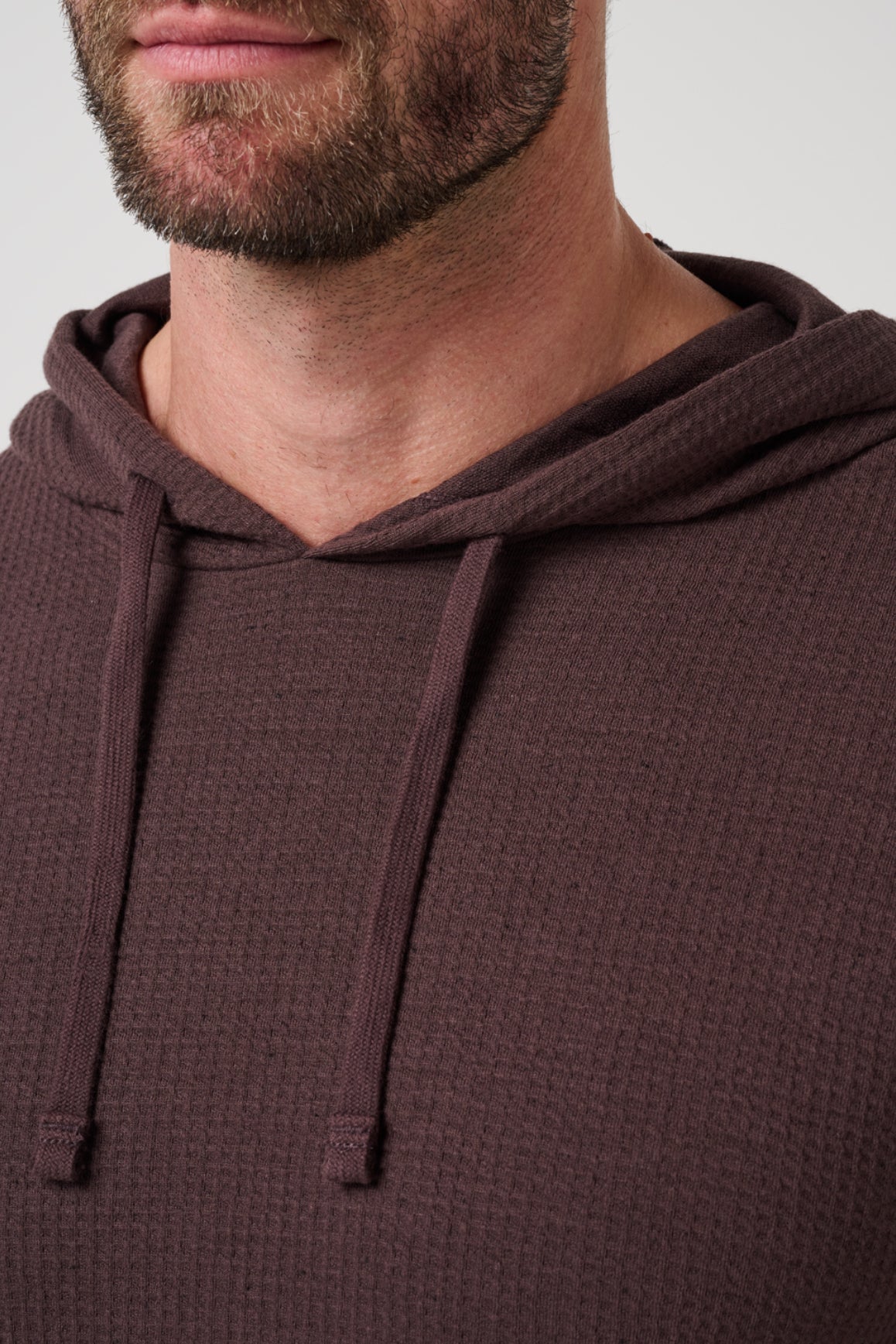 Travis Mathew Cloud Waffle Hoodie in Raisin