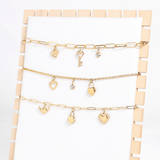 Heart Padlock Charm