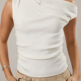 Trinity Asymmetrical Neck Sweater Top