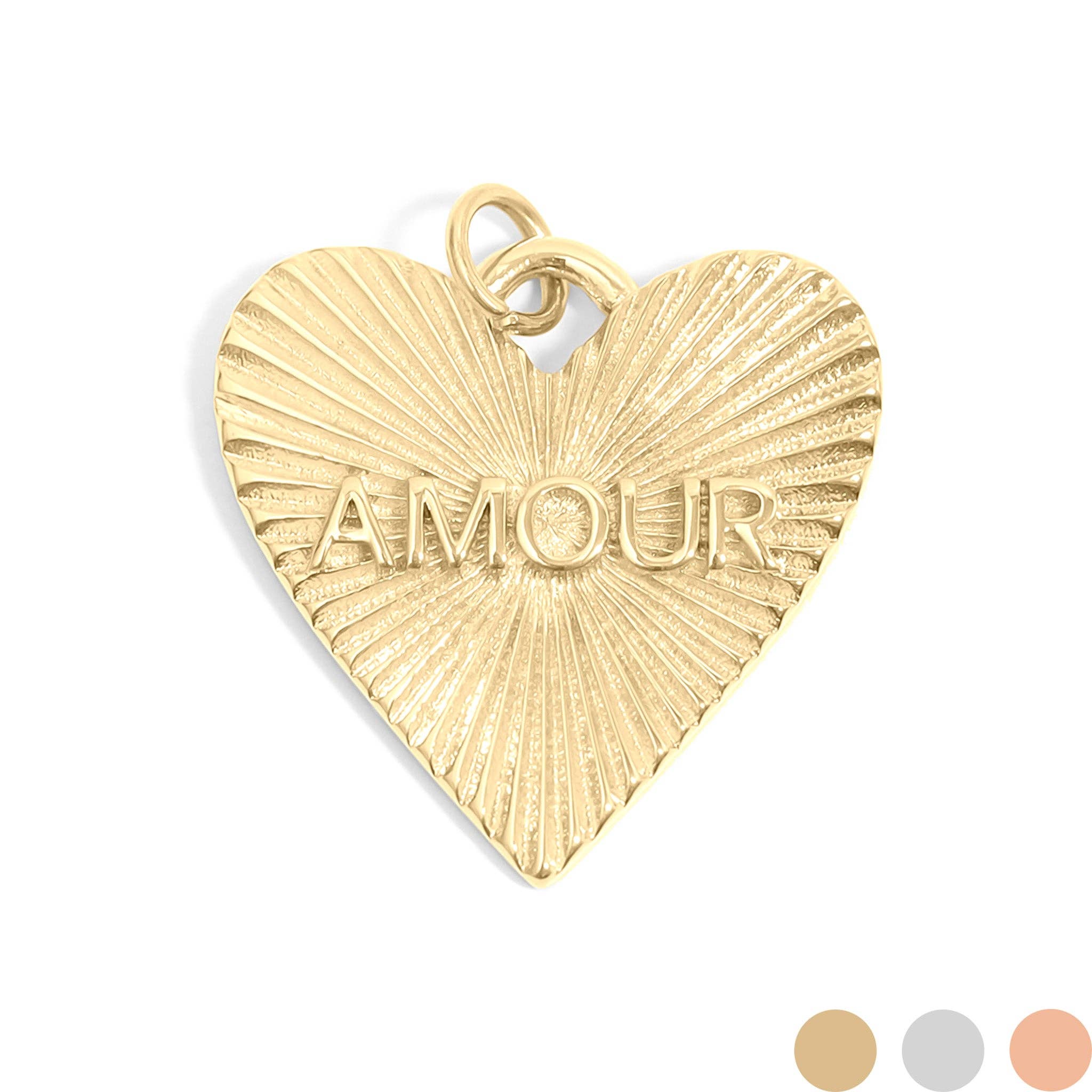 MTT Jewelry - Jewelry - Charms - Sunburst Heart Amour Charm - MTT Collective