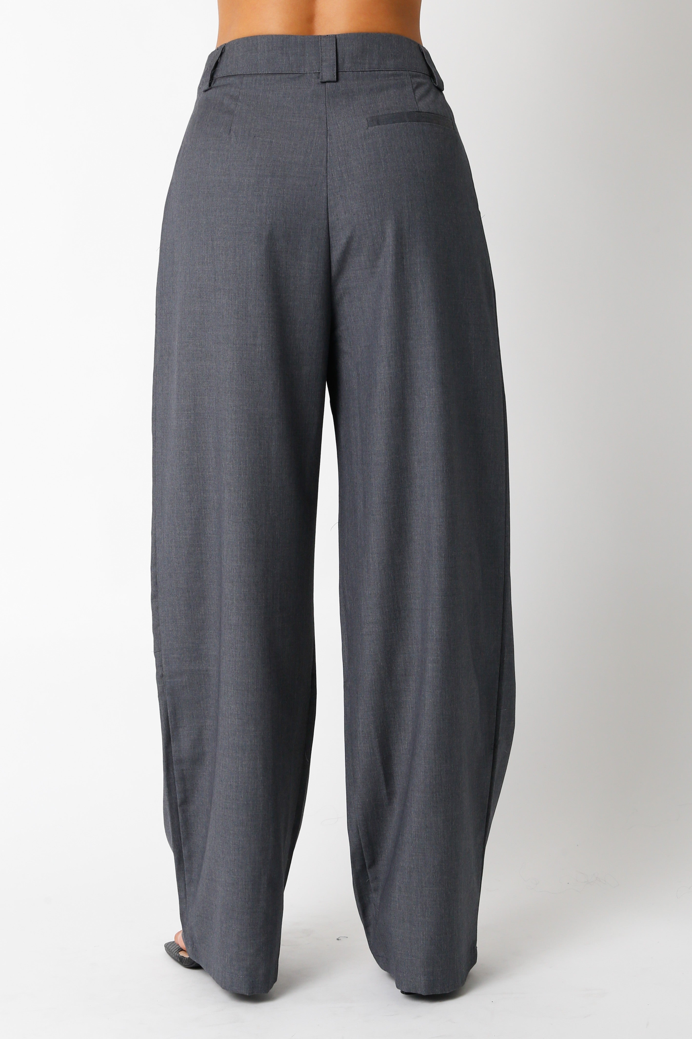 Gray pants on a white background