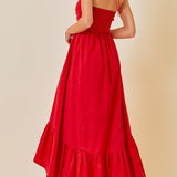 Jenny Ruched Halter Midi Dress