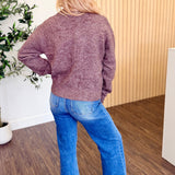 Birch V-Neck Fuzzy Knit Cardigan