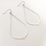 Aria Hammered Drop Earrings