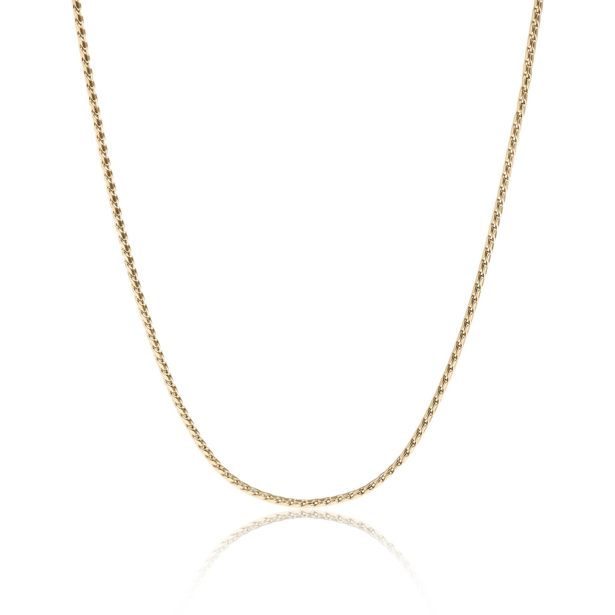 Amy Gold Stainless Steel Twisted Round Link Chain Necklace - MTT Collective