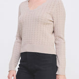 The Delaney Scallop Pointelle Sweater