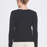 The Delaney Scallop Pointelle Sweater