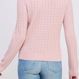 The Delaney Scallop Pointelle Sweater