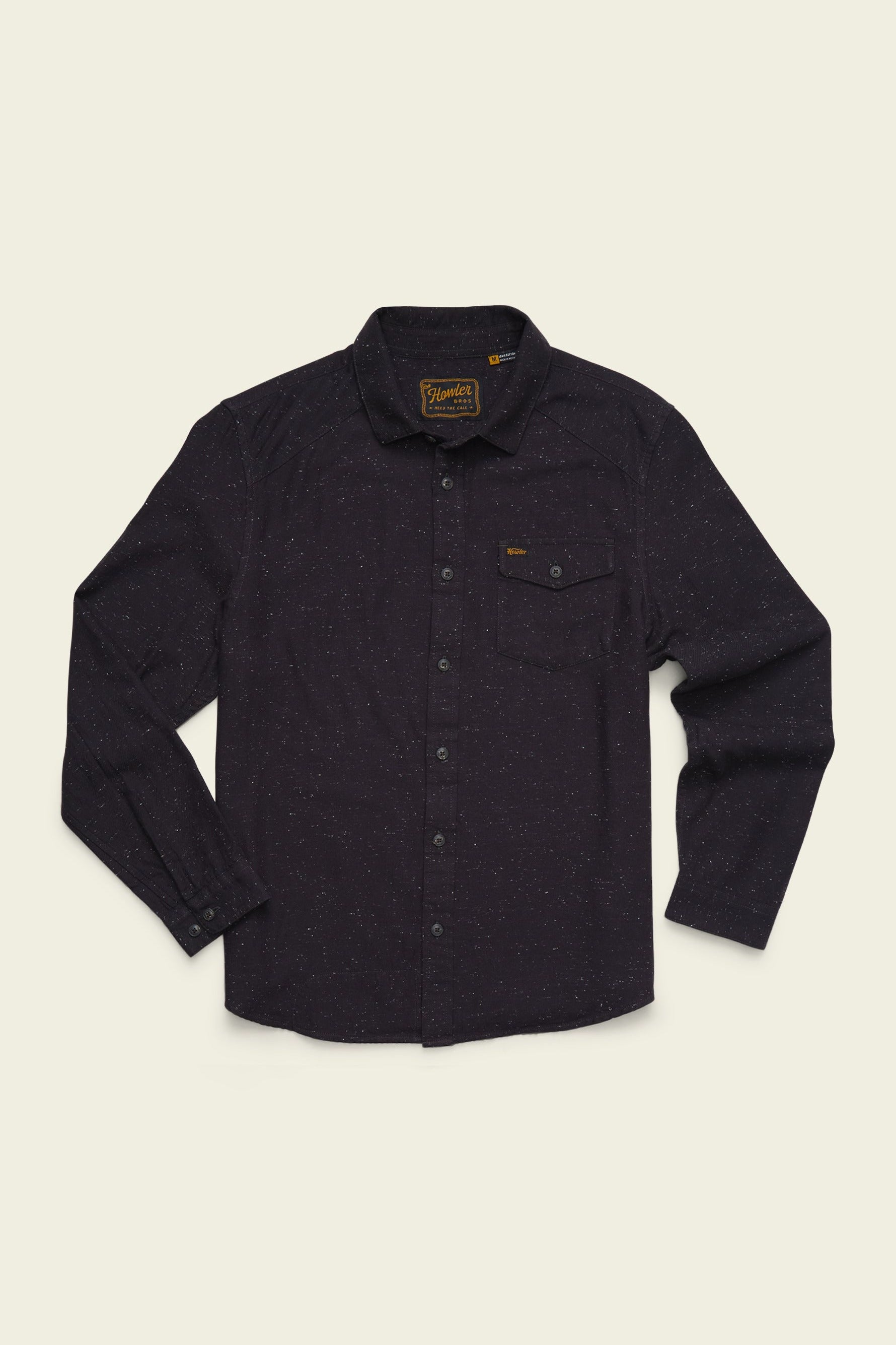 La Grange Lightweight Flannel Speckled Antique Black front