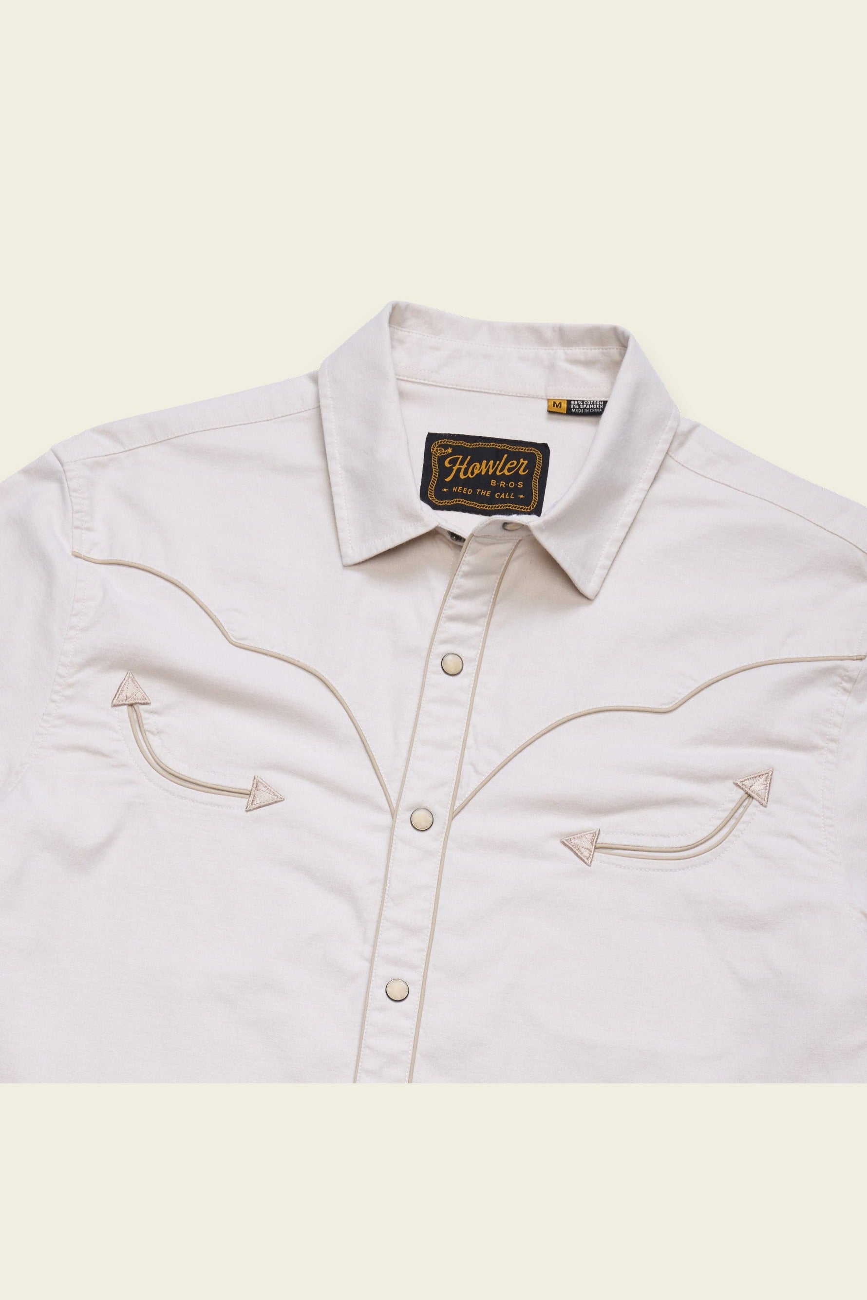 Broncbuster Longsleeve Snapshirt Prairie Dust angle