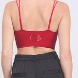 The Aria Rose Lace Knit Bralette