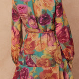 No One Else Chiffon Ruffled Mini Dress