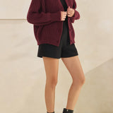 Elsie Rib Knit Button Cardigan