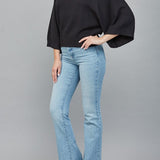 Emory Reglan Short Sleeve Crew Neck Sweater