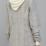 Camilla Attached Hoodie Detail Pattern Blazer