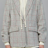 Camilla Attached Hoodie Detail Pattern Blazer