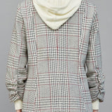 Camilla Attached Hoodie Detail Pattern Blazer