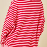 Brittney Oversized Striped Long Sleeve Top