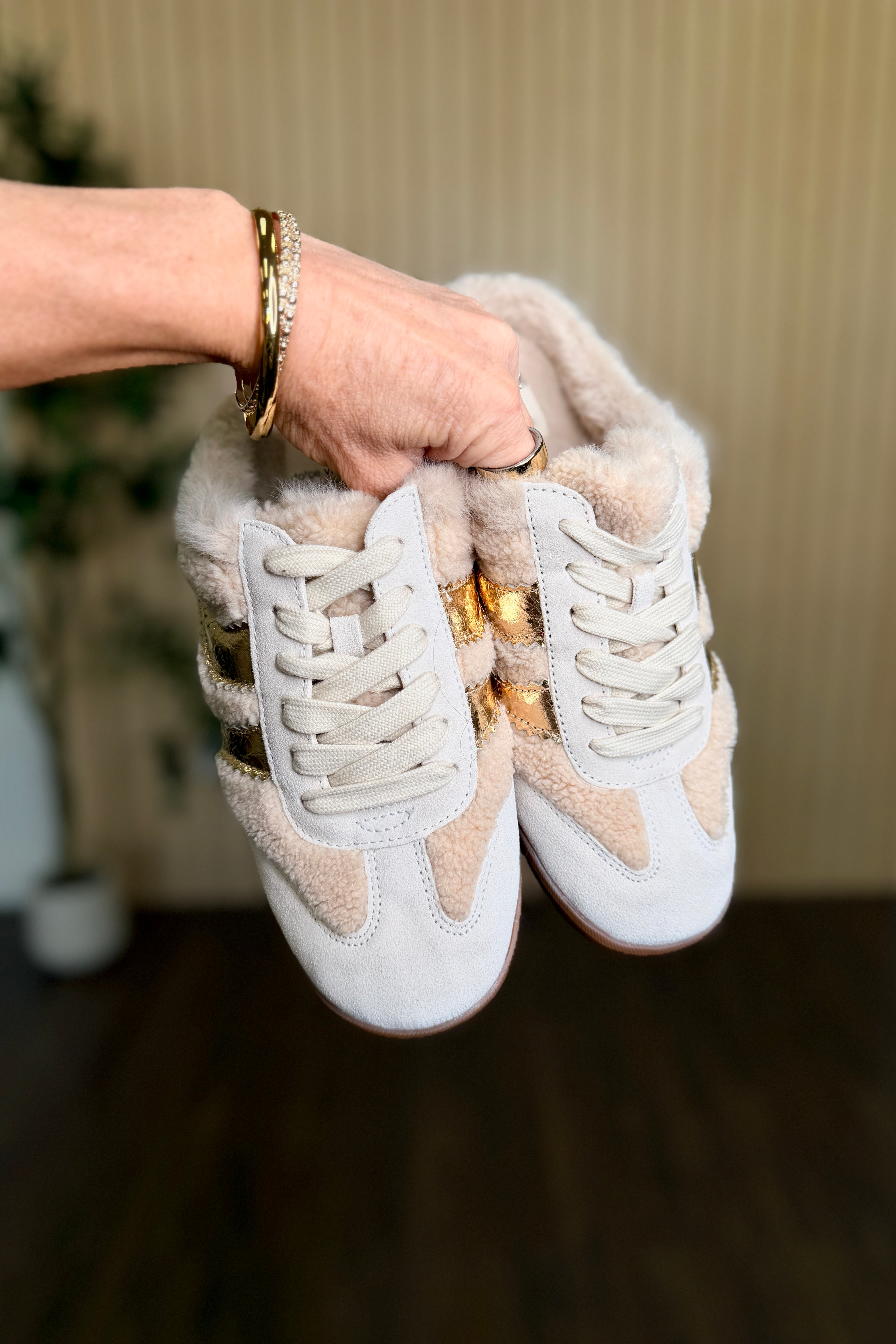 Merit Shearling Slide Sneaker