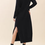 Margo V-Neck Sweater Midi Dress