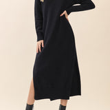 Margo V-Neck Sweater Midi Dress