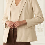 Gracelyn Faux Leather Blazer