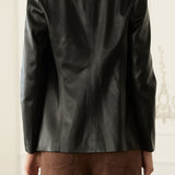 Gracelyn Faux Leather Blazer