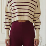 Francine Stripe Cropped Sweater