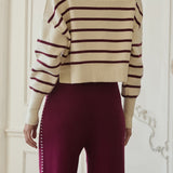 Francine Stripe Cropped Sweater