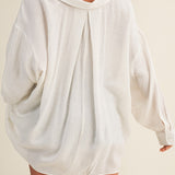 Nora Crinkled Slub Button-Down Shirt