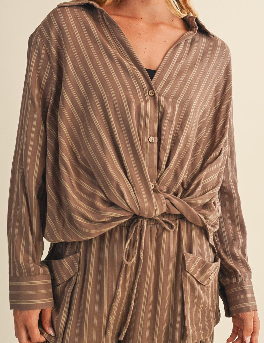 Kaylani Twist Front Blouse