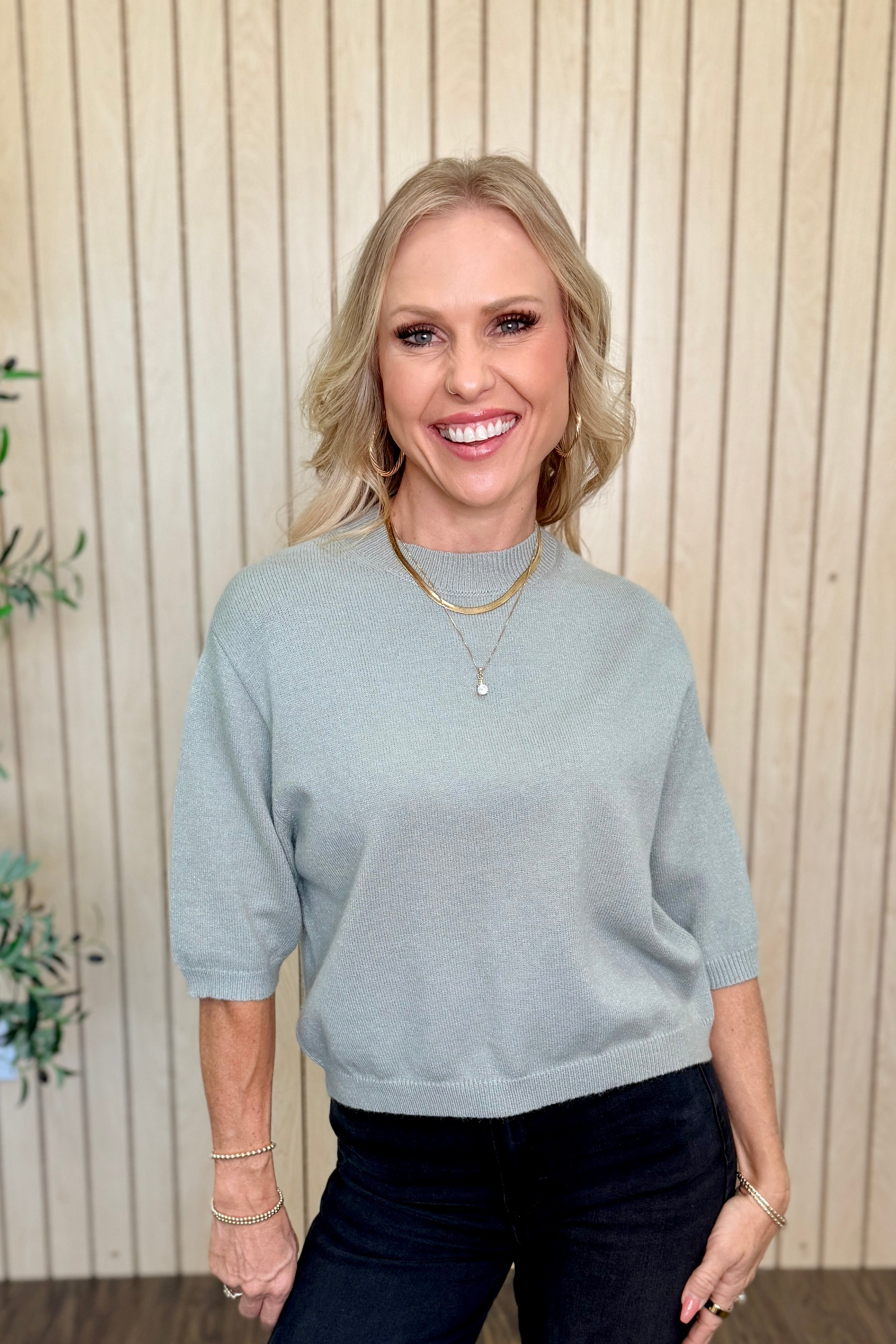 Clover Short Sleeve Sweater