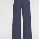 Reese Textured Knit Wide-Leg Pant navy detail