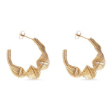 Melissa Wired Statement Hoop Stud Earrings