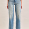 Ella Mid Rise Classic Straight Jean in Medium Vintage, front