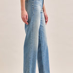 Ella Mid Rise Classic Straight Jean in Medium Vintage