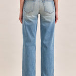 Ella Mid Rise Classic Straight Jean in Medium Vintage