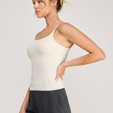 Nora Back-Lace Cami Bralette cream side